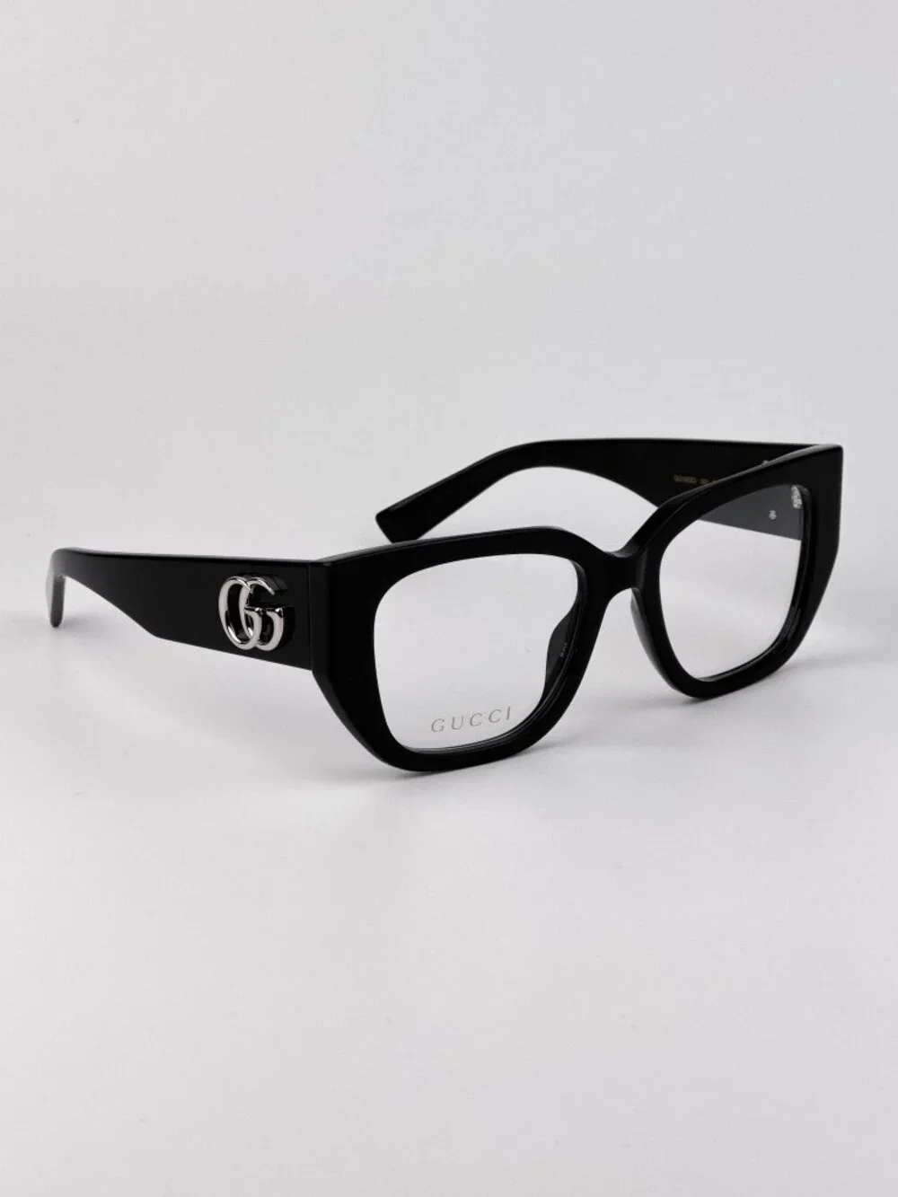 Gucci GG1952O 001 Square Eyeglasses – Shiny Black | Women’s Designer Frames